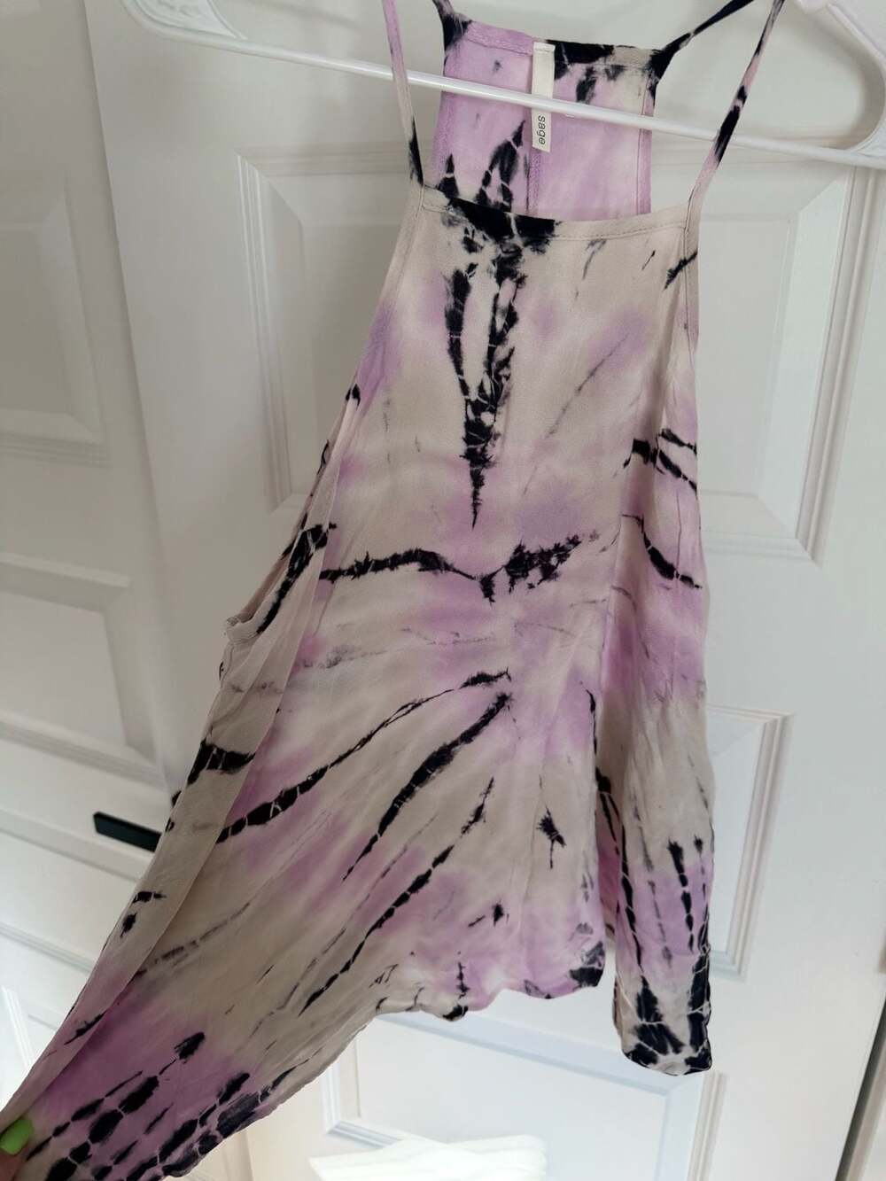 Sage Women's Tie-Dye Halter Tank Top